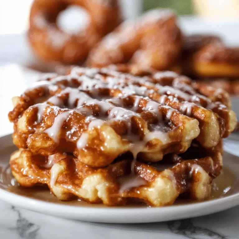 Apple Fritter Waffle Donuts: A Sweet, Crispy, Cinnamon-Filled Treat