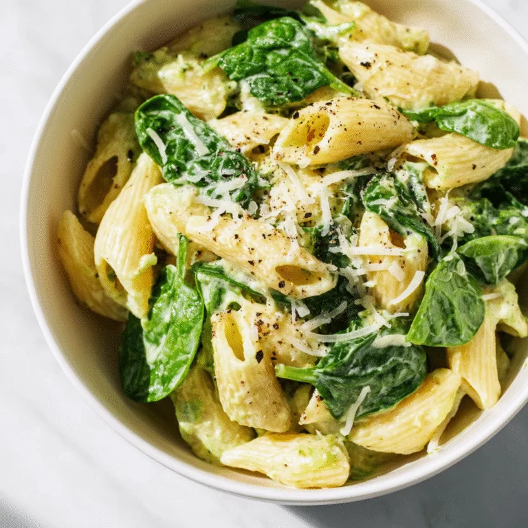 Creamy Spinach Pasta: Ready in Just 15 Minutes!