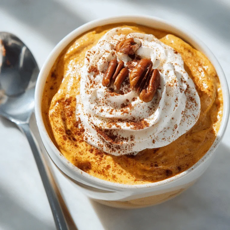 🍂 Healthy Pumpkin Mousse – A Light & Creamy Fall Dessert You’ll Love