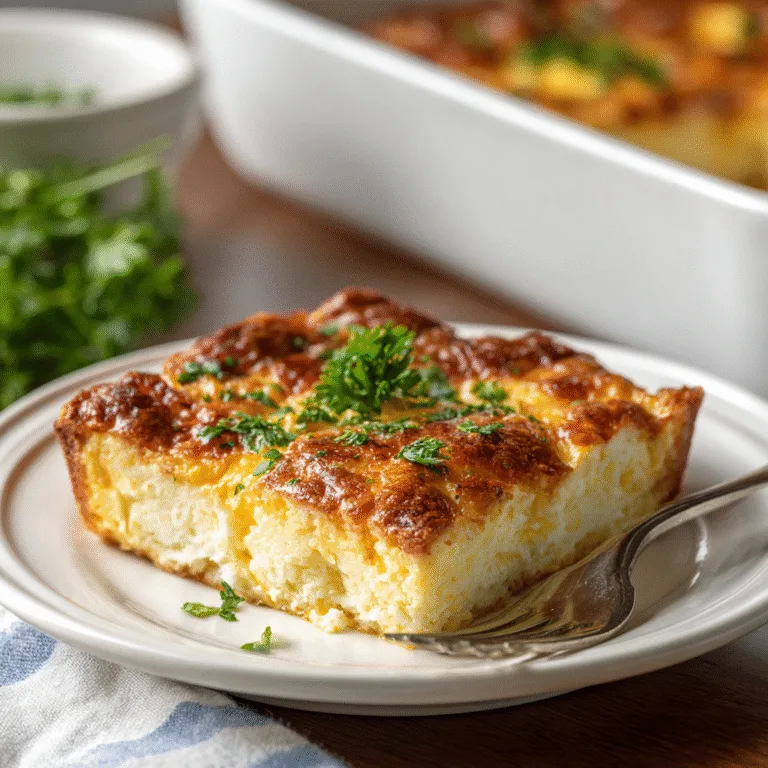 Crescent Roll Breakfast Casserole – Fluffy, Cheesy, and So Easy