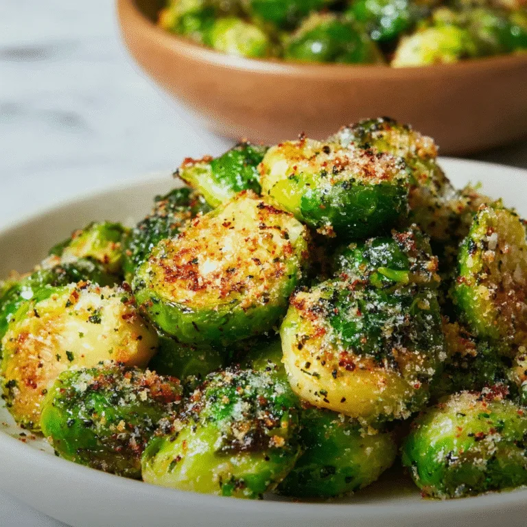 Parmesan Brussels Sprouts: Crispy, Cheesy, and Completely Irresistible