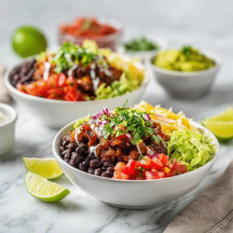 Vegan Burrito Bowls with Sweet Potatoes & Black Beans