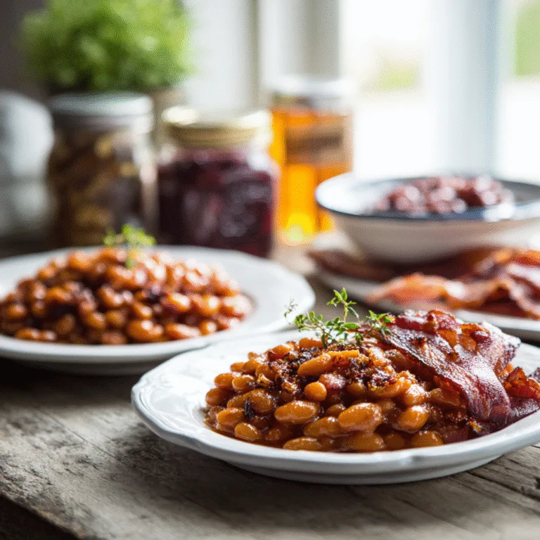 Maple Bourbon Baked Beans – A Sweet, Smoky, and Savory Comfort Classic