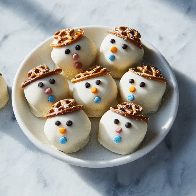 Easy Melted Snowman Cookie Dough Bites: A Fun, No-Bake Holiday Treat Everyone Loves