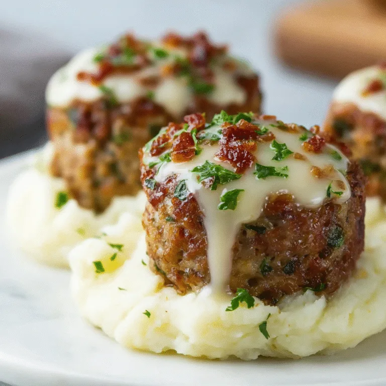 Mini Meatloaf Muffins with Mashed Potato Frosting — The Ultimate Comfort Food Makeover