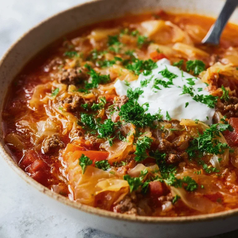 Polish Stuffed Cabbage Soup (Golabki Soup): A Comforting Taste of Tradition