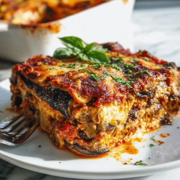 Vegetarian Eggplant Lasagna with Mushrooms — A Hearty, Comforting, and Meatless Italian Classic