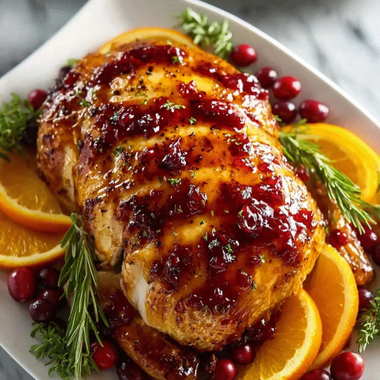 Cranberry Orange Glazed Turkey – Perfect for Thanksgiving