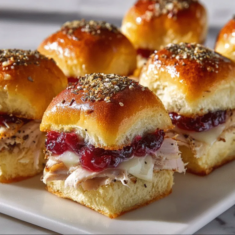 Turkey Cranberry Sliders – Quick Thanksgiving Leftovers Recipe