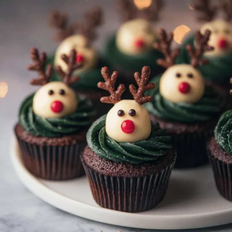 Christmas Reindeer Cupcakes – Festive & Fun Holiday Treats