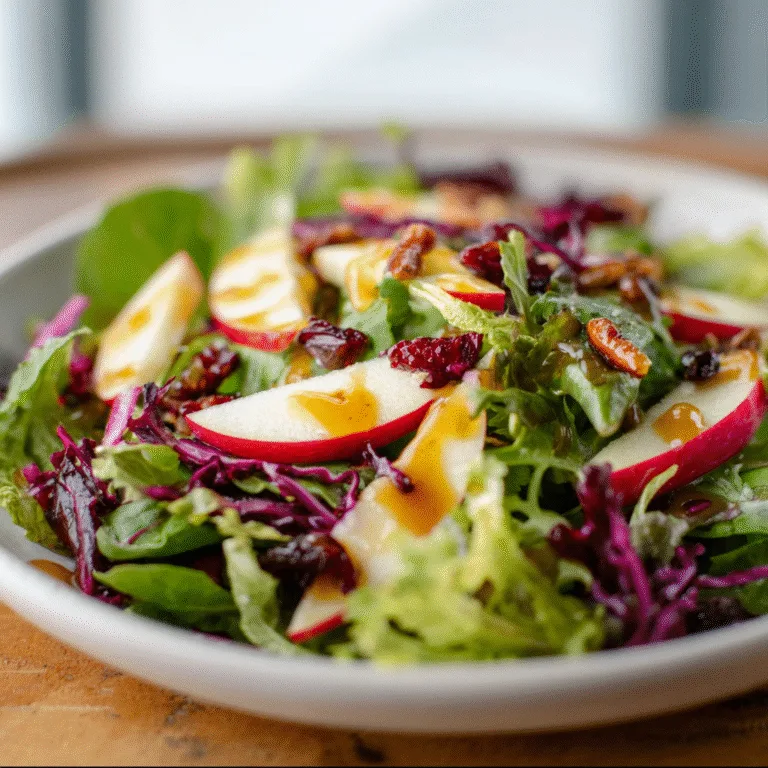 Apple Cranberry Pecan Salad – Sweet, Crunchy, and Perfect for Holidays