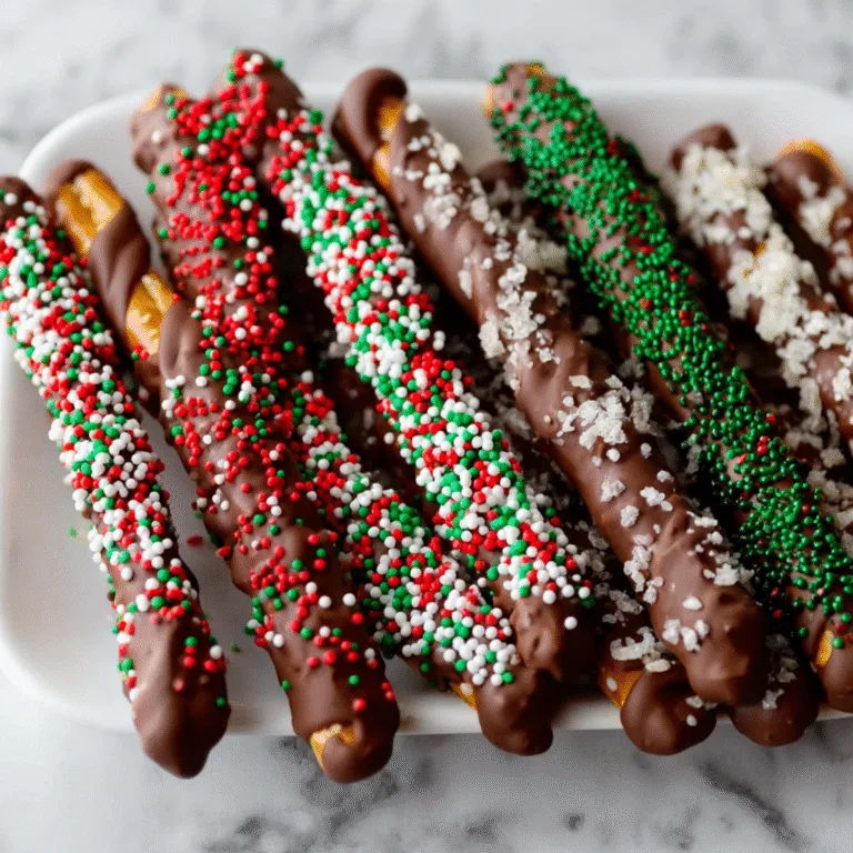Christmas Pretzel Rods – Easy & Festive Holiday Treat