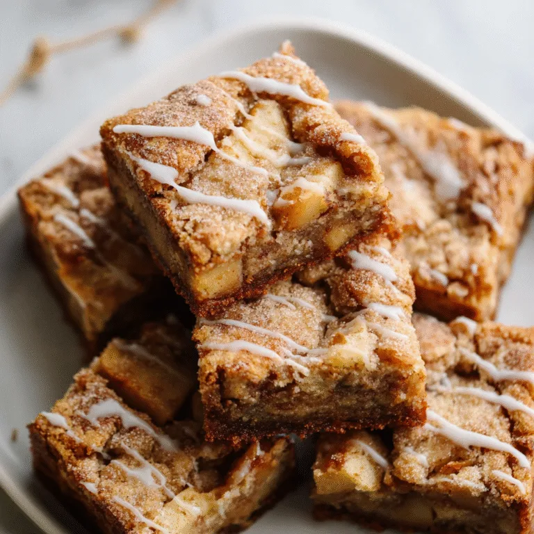 Apple Brownies (Chewy Apple Cinnamon Blondies) – A Cozy Fall Dessert You’ll Make Again and Again