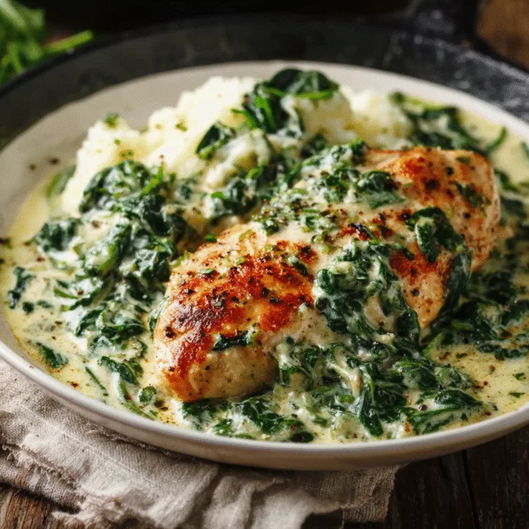 Creamy Spinach Chicken – A 30-Minute Dreamy Skillet Dinner
