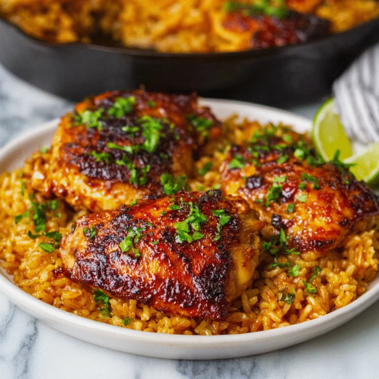 One Pan Bold Honey BBQ Chicken Rice – The Ultimate Weeknight Flavor Bomb