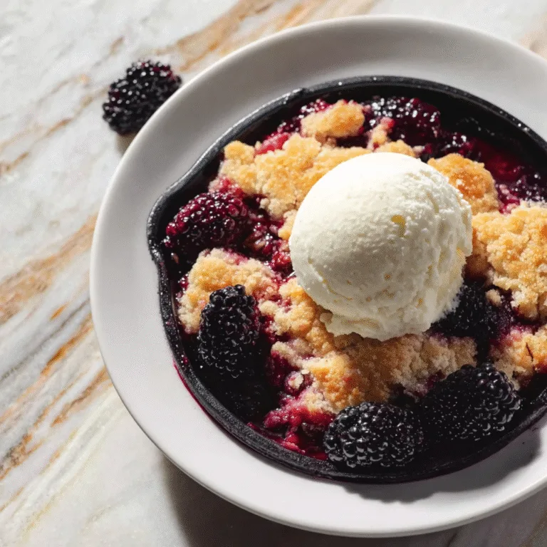 Old-Fashioned Blackberry Cobbler – A Timeless Southern Classic