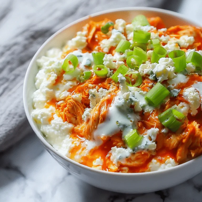 Buffalo Chicken Cottage Cheese Bowl – Protein-Packed Flavorful Bowl