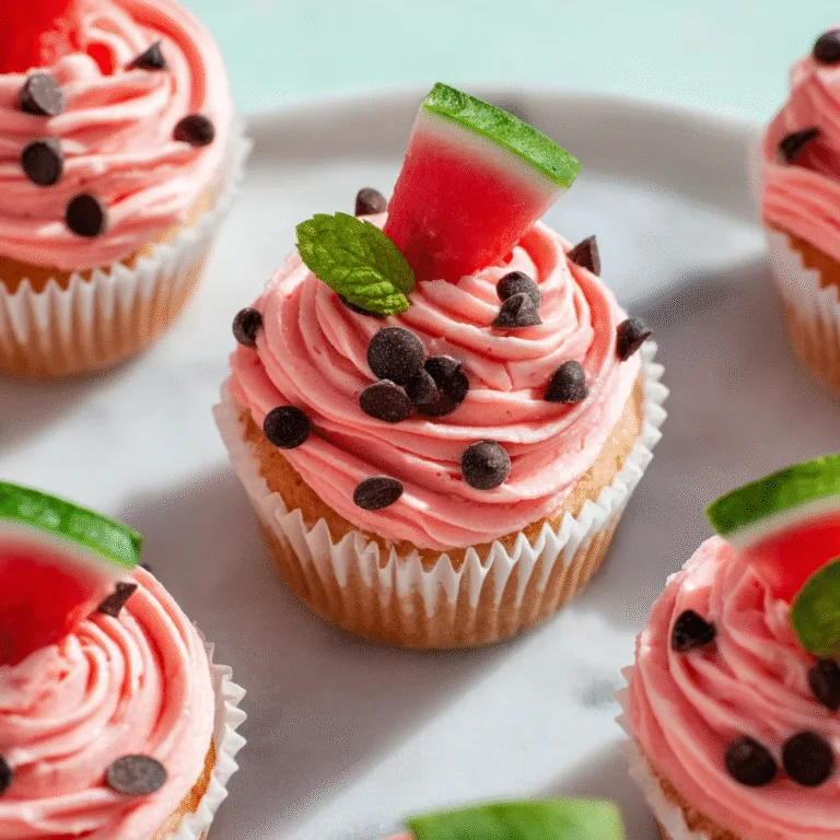 Watermelon Cupcakes – A Sweet Slice of Summer