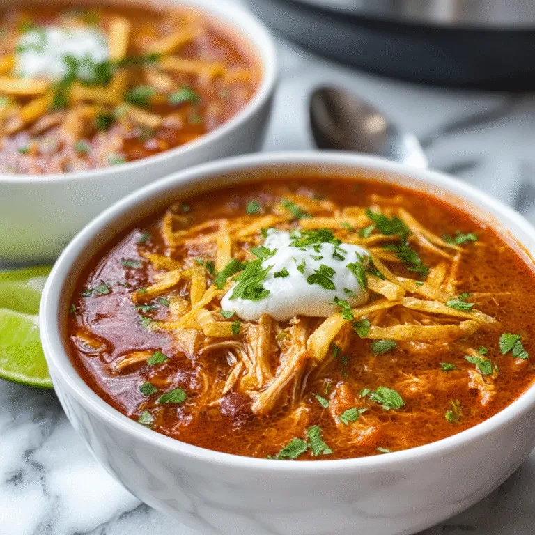 Slow Cooker Chicken Enchilada Soup – A Cozy, Flavor-Packed Mexican-Inspired Favorite