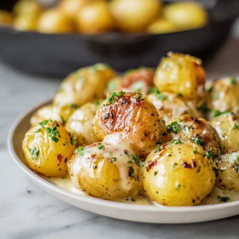 Creamy Garlic Baby Potatoes – The Ultimate Comforting Side