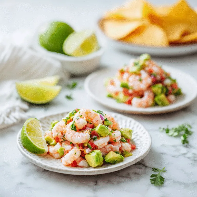Avocado Shrimp Ceviche: Fresh, Flavorful, and Light