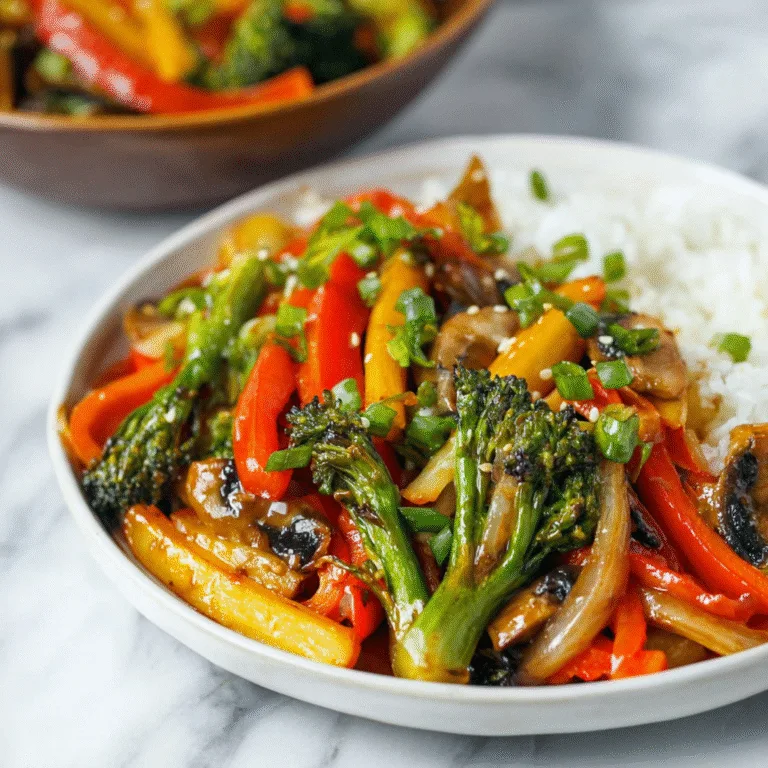 Easy Vegetable Stir Fry – A Quick, Colorful, Healthy Weeknight Dinner