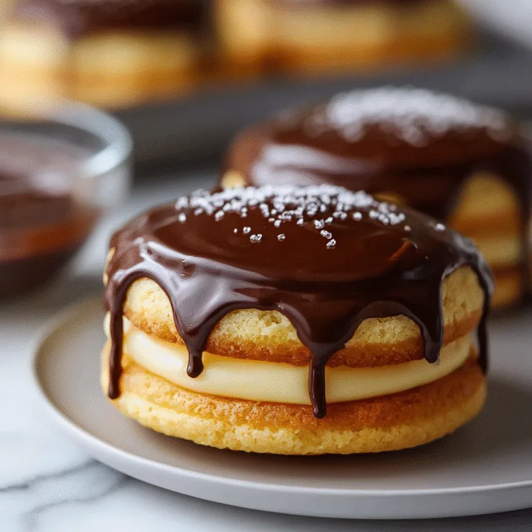 Boston Cream Pie Cookies – A Bakery-Style Treat with Classic Flavor