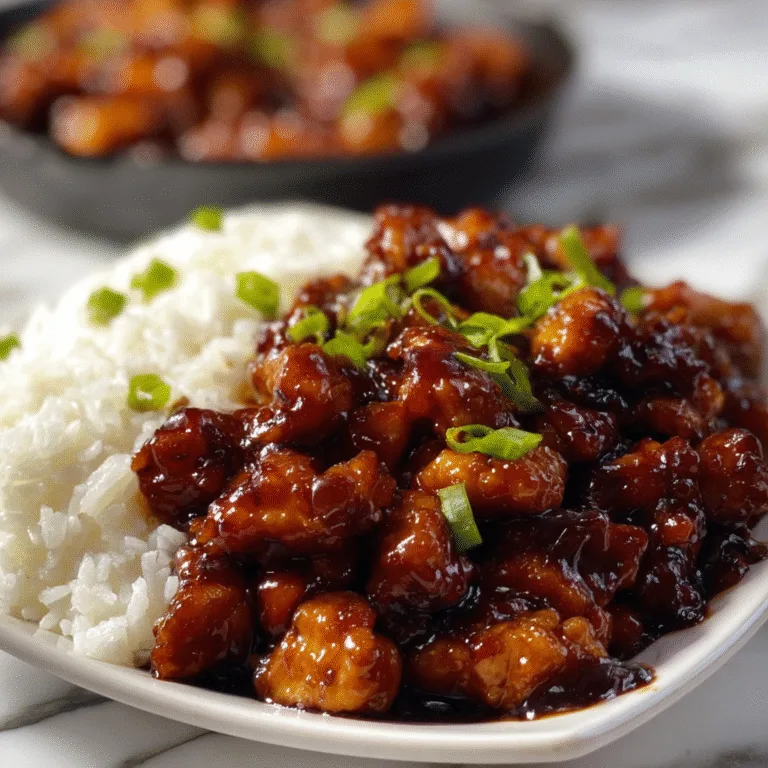Food Court-Style Bourbon Chicken – Sweet, Sticky, and Addictively Delicious
