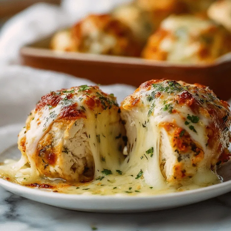 Melted Mozzarella & Ranch Chicken Bombs — The Cheesiest, Easiest Dinner You’ll Ever Make