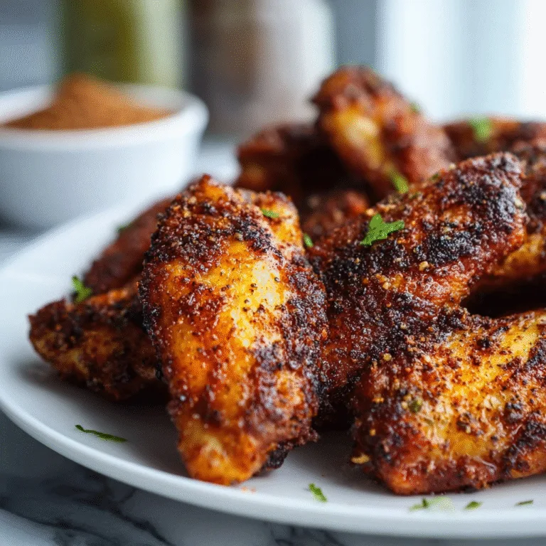 Crispy Air Fryer Chicken Wings with Dry Rub: The Easiest, Crunchiest Wings Ever