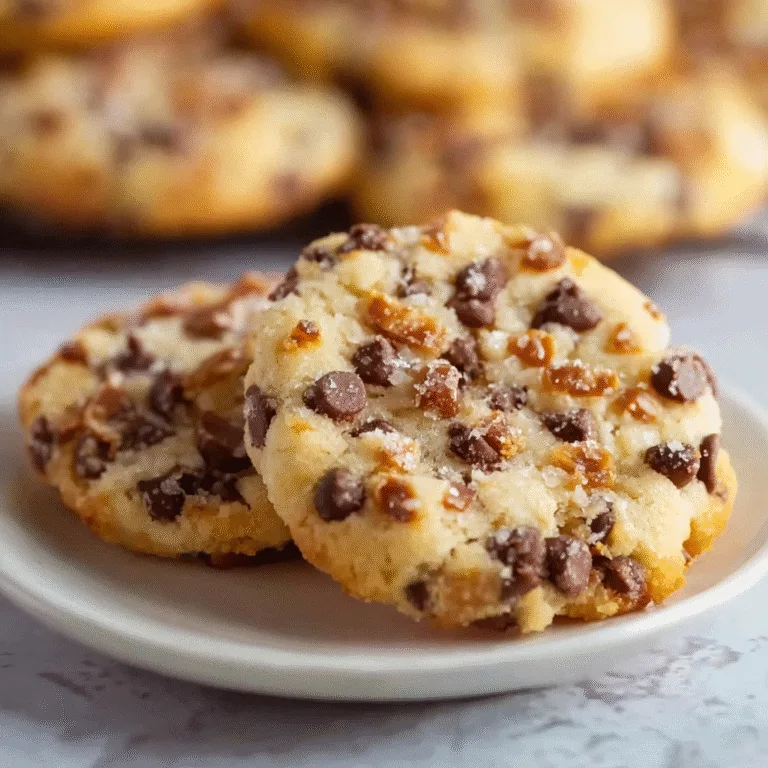 Sweet Chocolate Chip and Toffee Shortbread Cookies – Buttery, Crisp, and Loaded With Flavor