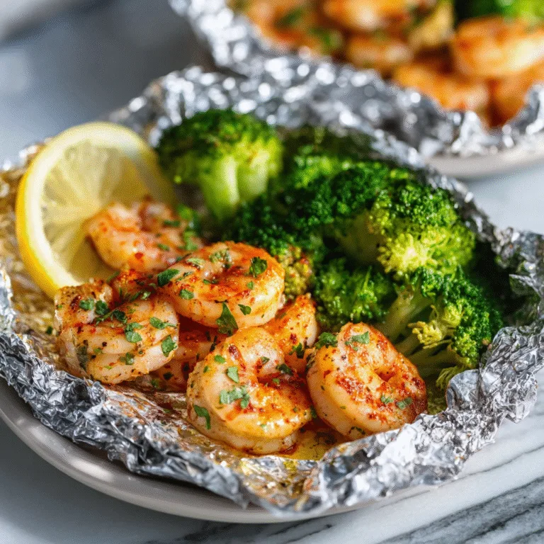 Shrimp and Broccoli Foil Packs: A Quick, Healthy Dinner