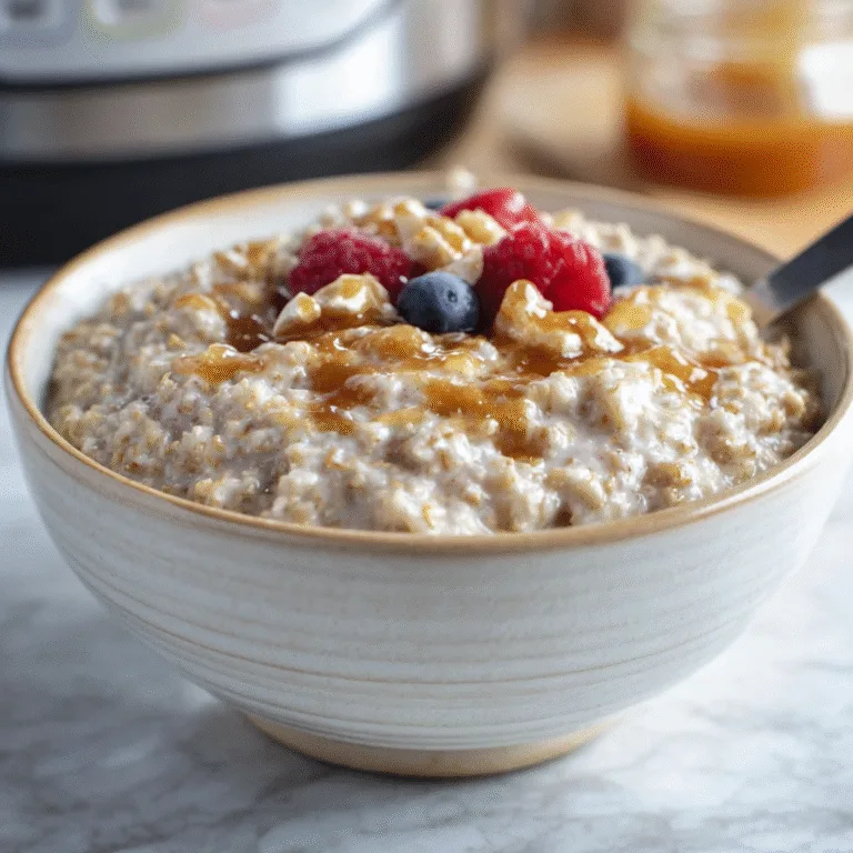 Instant Pot Steel-Cut Oats – A Creamy, Healthy, Hands-Off Breakfast You’ll Make Every Week