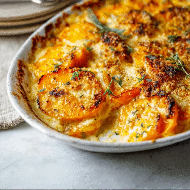 Butternut Squash Gratin – Creamy, Cheesy, and Perfect for Fall