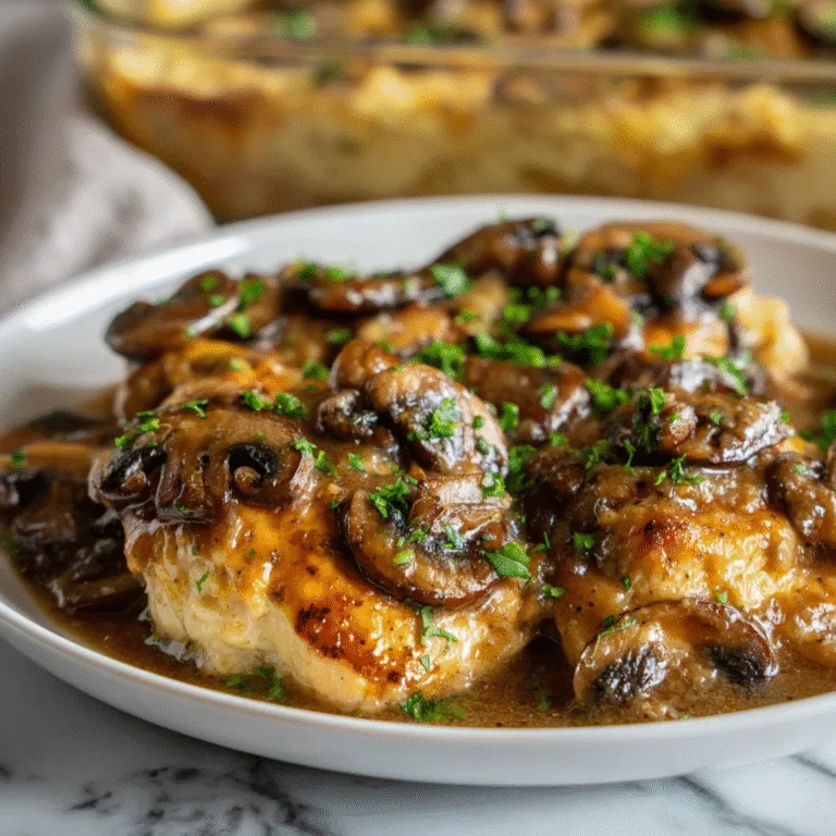 Chicken Marsala Casserole: A Comforting, Creamy, Family-Style Twist on an Italian Classic
