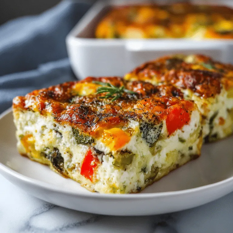 Cottage Cheese and Veggie Bake – A High-Protein, Comforting, and Wholesome Meal