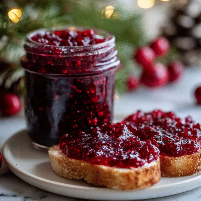 Homemade Christmas Jam – A Festive, Sweet, and Tangy Holiday Spread Everyone Loves