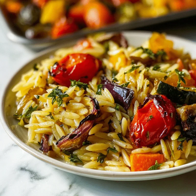 Roasted Vegetable Orzo – A Bright, Fresh, and Satisfying Pasta Dish for Any Season