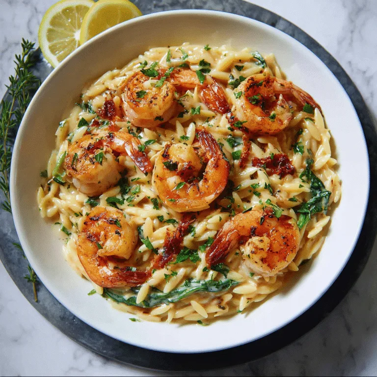 Creamy Shrimp Orzo (30-Minute One-Pan Dinner)