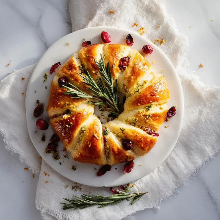 Easy Cranberry Brie Crescent Wreath: The Ultimate Festive Holiday Appetizer