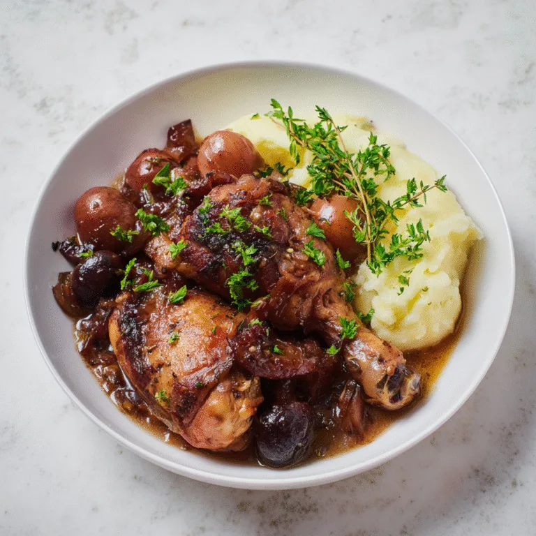 Slow Cooker Coq Au Vin: A Comforting French Classic Made Effortless