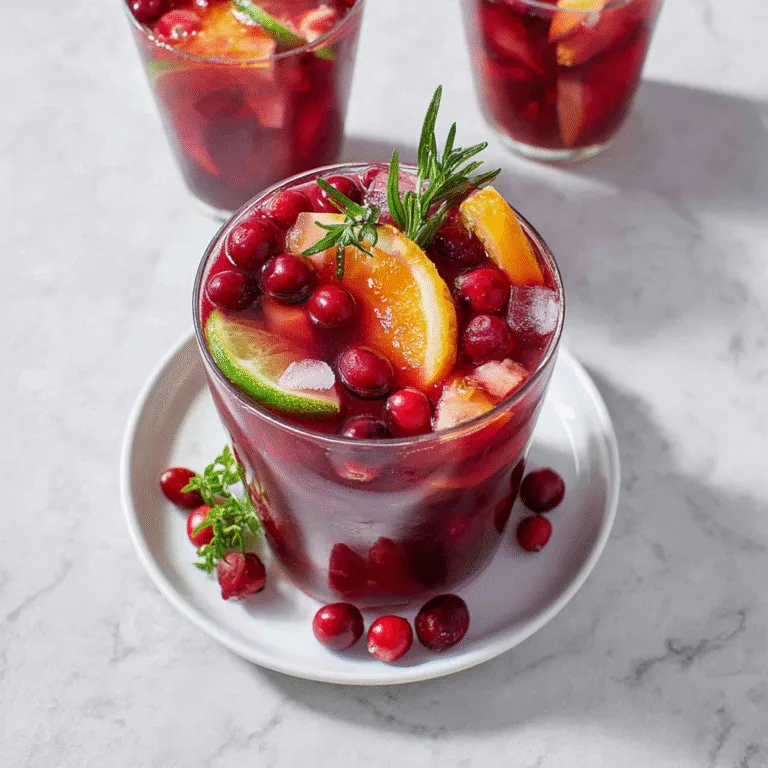 Easy Virgin Cranberry Sangria: A Festive, Refreshing, Family-Friendly Mocktail