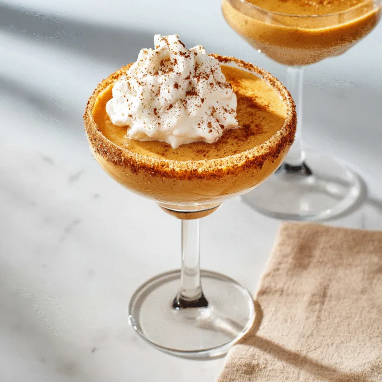 Easy Pumpkin Pie Martini – A Creamy Fall Cocktail That Tastes Like Dessert in a Glass