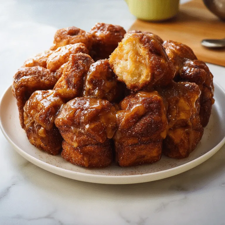 Easy Pumpkin Spice Monkey Bread Bites (Fall’s Coziest Pull-Apart Treat)