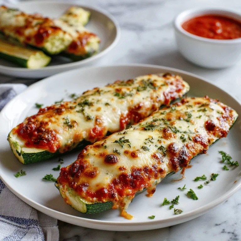 Chicken Parmesan Zucchini Boats: A Comfort-Food Classic with a Healthy Twist