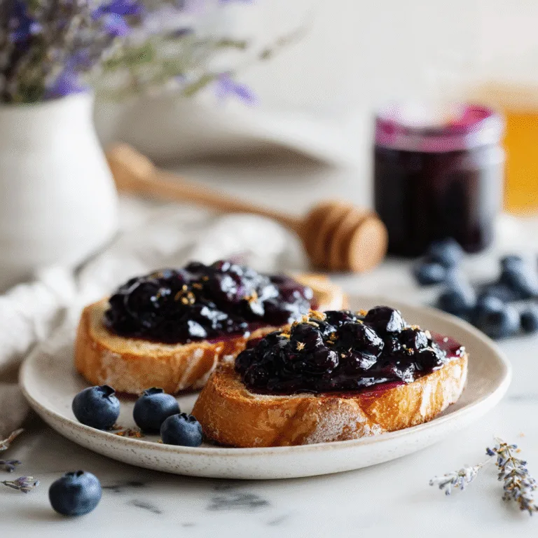 Blueberry & Lavender Jam with Honey: A Floral Twist on a Classic Preserve
