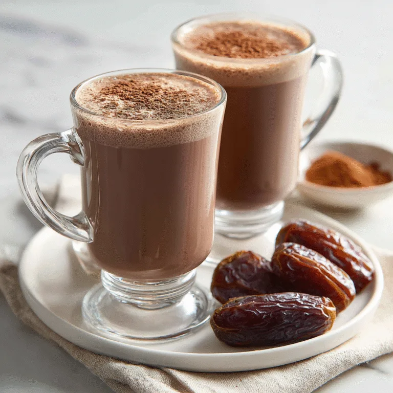 Chocolate Date Latte: A Naturally Sweet, Cozy Chocolate Coffee Drink