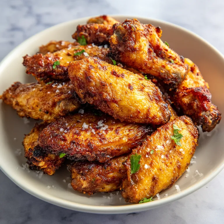 Crispy Air Fryer Chicken Wings with Dry Rub