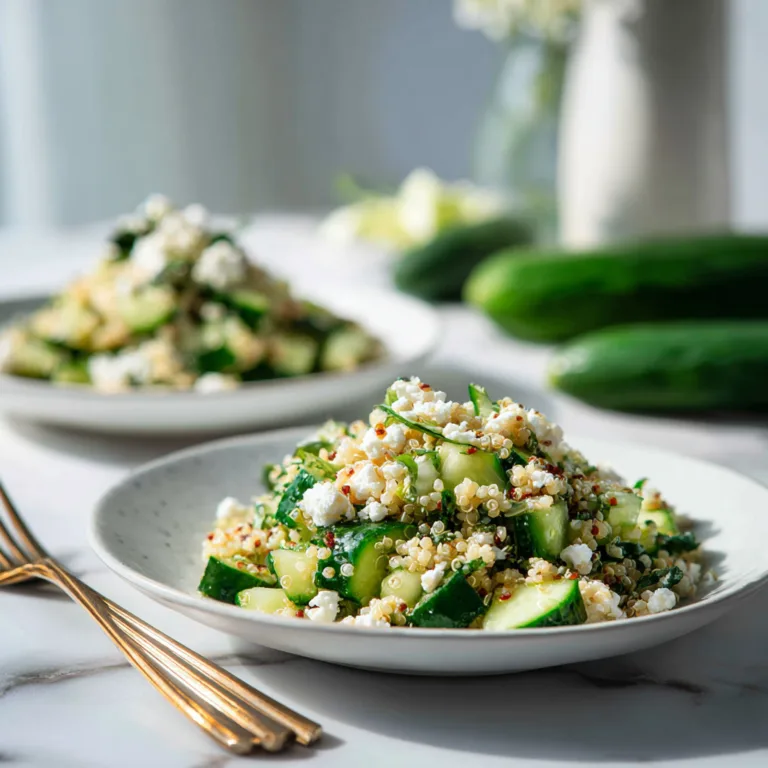 Cucumber Quinoa Feta Salad: A Fresh, Mediterranean-Inspired Classic You’ll Make on Repeat
