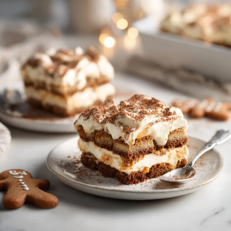 Easy Gingerbread Tiramisu Recipe – A Festive No-Bake Holiday Dessert